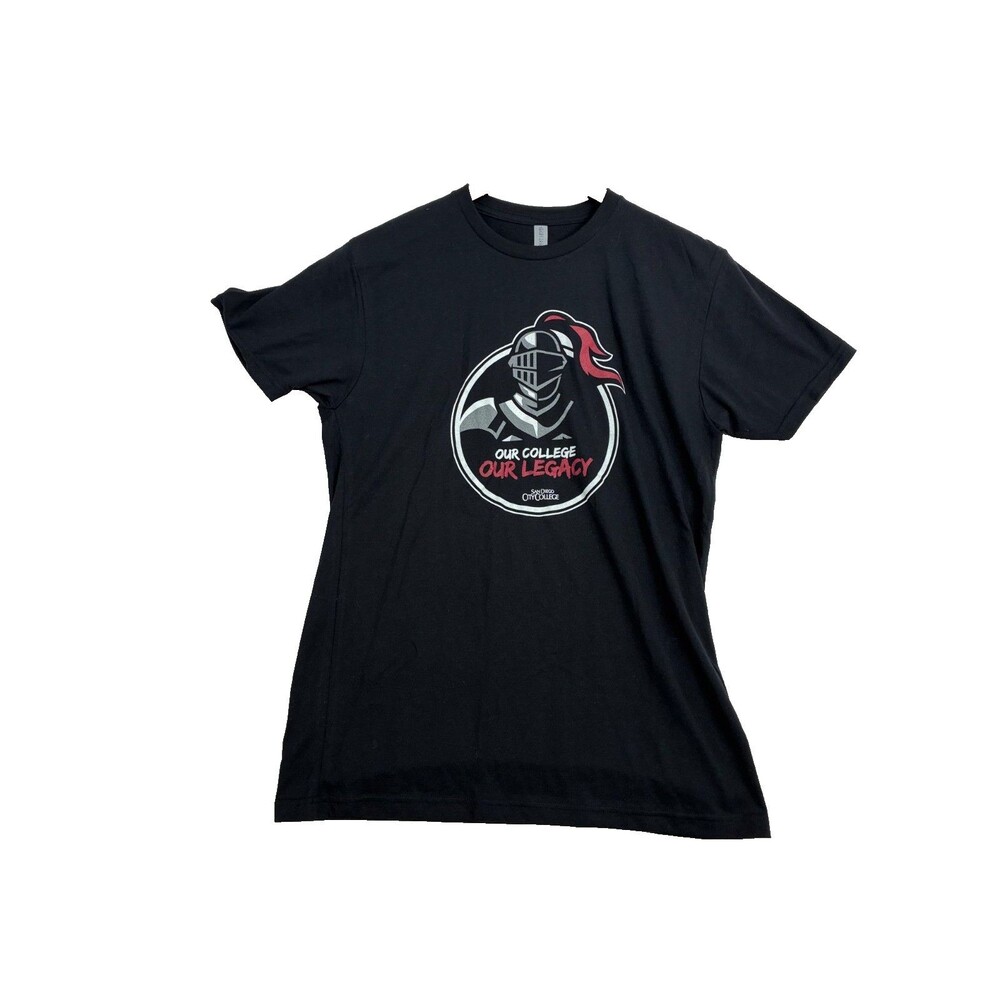 San Diego City College T Shirt Mens Medium Black Our College Our Legacy Knight